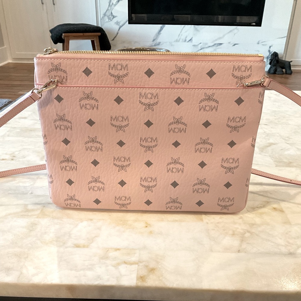 MCM pink and Grey Crossbody bag